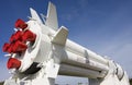 Rocket at Kennedy Space Center, Florida Royalty Free Stock Photo