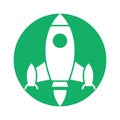 Rocket launch Glyph Background vector icon which can easily modify or edit