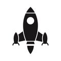Rocket launch Glyph with background Vector icon which can easily modify or edit