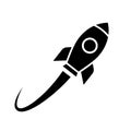 Rocket launch vector icon