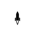 Rocket Launched Icon Logo Template Illustration Design