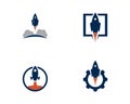 rocket logo icon