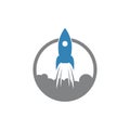 rocket logo icon vector Royalty Free Stock Photo