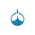 rocket logo icon vector template Royalty Free Stock Photo
