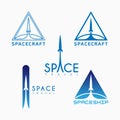 Rocket logo Royalty Free Stock Photo