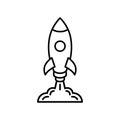 Rocket Logo Vector Design Template Basic RGB Royalty Free Stock Photo