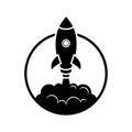 Rocket Logo Vector Design Template Basic RGB Royalty Free Stock Photo