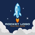 Rocket Logo Vector Design Template Basic RGB Royalty Free Stock Photo