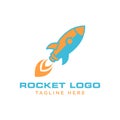 Rocket Logo Vector Design Template Basic RGB Royalty Free Stock Photo