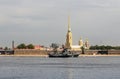 Rocket military boat at the Petro-Pavlovsk fortress.