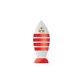 Rocket missile. Vector illustration decorative design Royalty Free Stock Photo