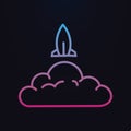 Rocket nolan icon. Simple thin line, outline vector of space icons for ui and ux, website or mobile application Royalty Free Stock Photo