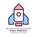 Rocket pixel perfect RGB color icon
