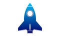Rocket plane illustration vector design