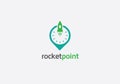 Rocket Point Modern Logo Design