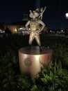 Rocket Raccoon and Groot Disney World 50th Anniversary Statue inside Epcot in Orlando, Florida