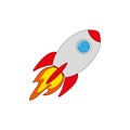 Rocket ship sign Royalty Free Stock Photo