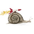 Rocket Snail with clipping path