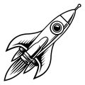 Rocket Space Ship Cartoon Spaceship Rocketship