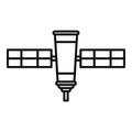 Rocket space station icon outline vector. Modern international space Royalty Free Stock Photo