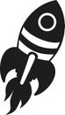Rocket spaceship icon