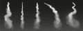 Rocket trail, airplane smoke, plane or jet clouds