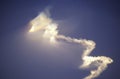 Rocket Vapor In Sky, Vandenberg Air Force Base, California Royalty Free Stock Photo