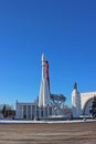 The rocket Vostok on the launch pad Royalty Free Stock Photo