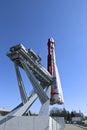 The rocket Vostok on the launch pad Royalty Free Stock Photo