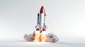 Rocketing to Success: Business Startup and Growth Concept.