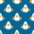 Rockets seamless pattern.