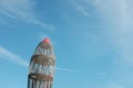 Rocketship Playground Under a Blue Sky