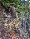 Rockface in the quarry at Bromberg Royalty Free Stock Photo