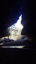 Rockfall in Tunnel Creek the Kimberleys Western Australia Royalty Free Stock Photo