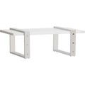 Rockford White/ Chrome Coffee Table - Image