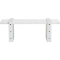 Rockford White/ Chrome Coffee Table - Image