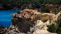 Rockformation near Sa Caleta Royalty Free Stock Photo