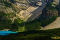 Rockie Mountain Turquoise Moraine Lake Closeup