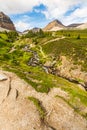 The Rockies. Hiking trail to Helen Lake in Banff National Park, Alberta, Canada Royalty Free Stock Photo