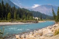 Rockies river scene Royalty Free Stock Photo