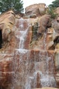 Rockies waterfall Canadian pavilion at Epcot Royalty Free Stock Photo