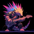 Rockin\' the Fury: Guitar-Playing Lizard