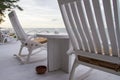 Rocking Chair at the terrace, Sunrise