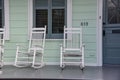 Rocking chairs in NOLA Royalty Free Stock Photo