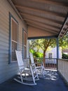 Rocking chairs on a porch