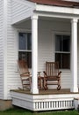 Rocking Chairs on the Porch Royalty Free Stock Photo