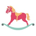 rocking horse, horse Color Vector icon which can be easily modified or edit Royalty Free Stock Photo