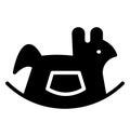 rocking horse, horse Isolated Vector Icon that can be easily modified or edit in any style rocking horse, horse Isolated Vector I Royalty Free Stock Photo