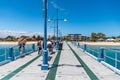 Rockingham foreshore jetty in front of the Cruising Yacht Club Royalty Free Stock Photo