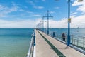 Rockingham foreshore jetty in front of the Cruising Yacht Club Royalty Free Stock Photo